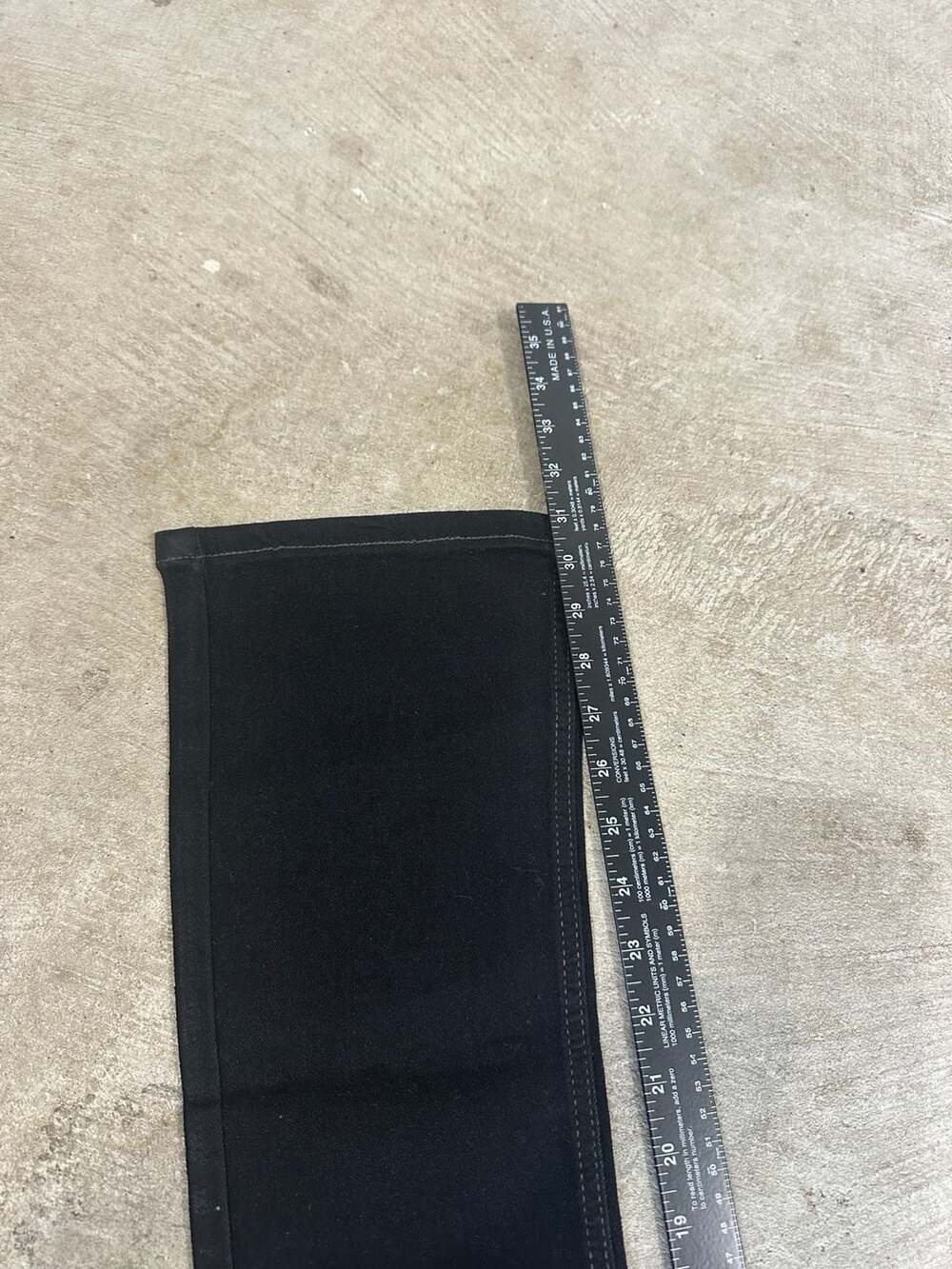Rick Owens DRKSHDW Black Waxed Detroit Cut Flared Denim Pants - Picture 8 of 8